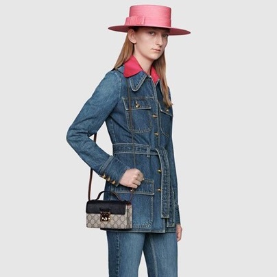 グッチレディースブラックショルダーバッグu425