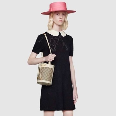 グッチレディースホワイトバケットバッグu432