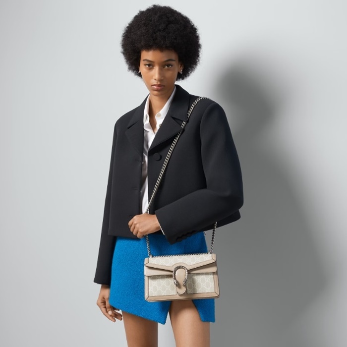 グッチレディースベージュディオニスクロスバッグu507