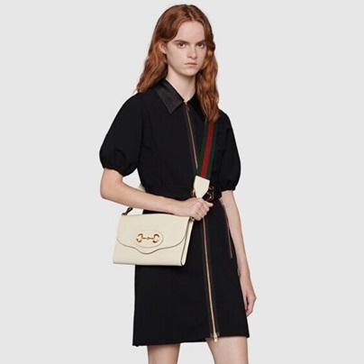 グッチレディースホワイトホースビットクロスバッグu512