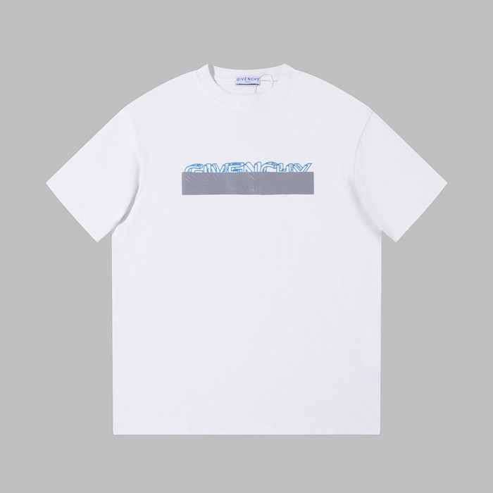 ジバンシィメンズクルーネックホワイト半袖Tシャツi207