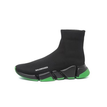 バレンシアガユニセックスブラックハイトップスニーカーa253