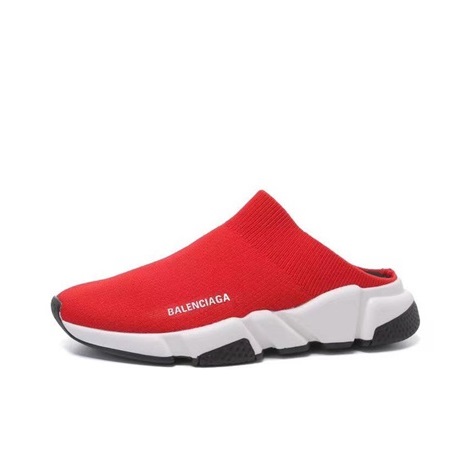 バレンシアガユニセックスレッドブローファーa260