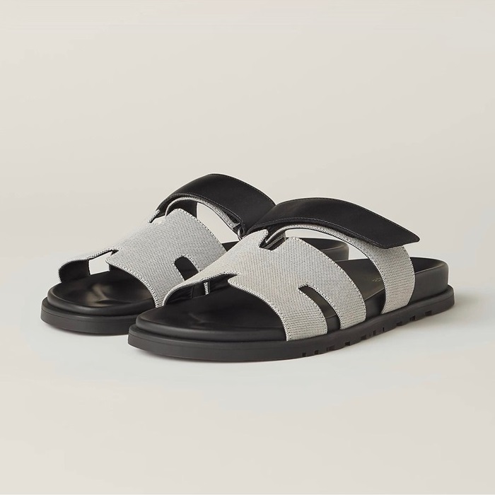 エルメスレディースブラックスリッパe103