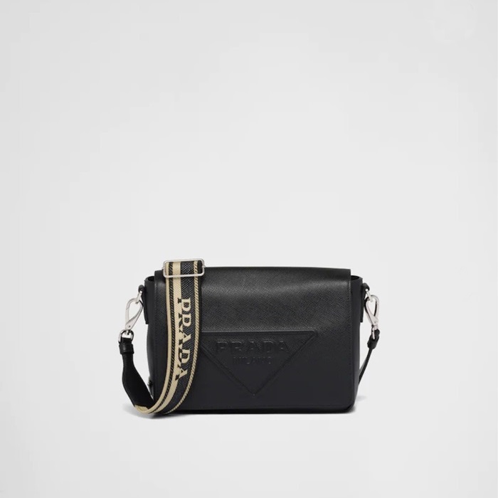 プラダメンズブラッククロスバッグr293