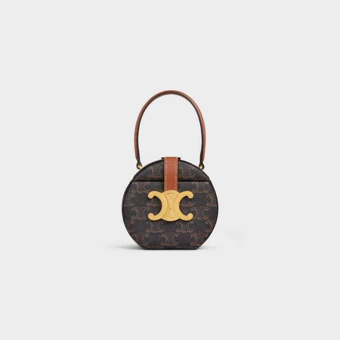 セリーヌレディースブラックミニバッグe110