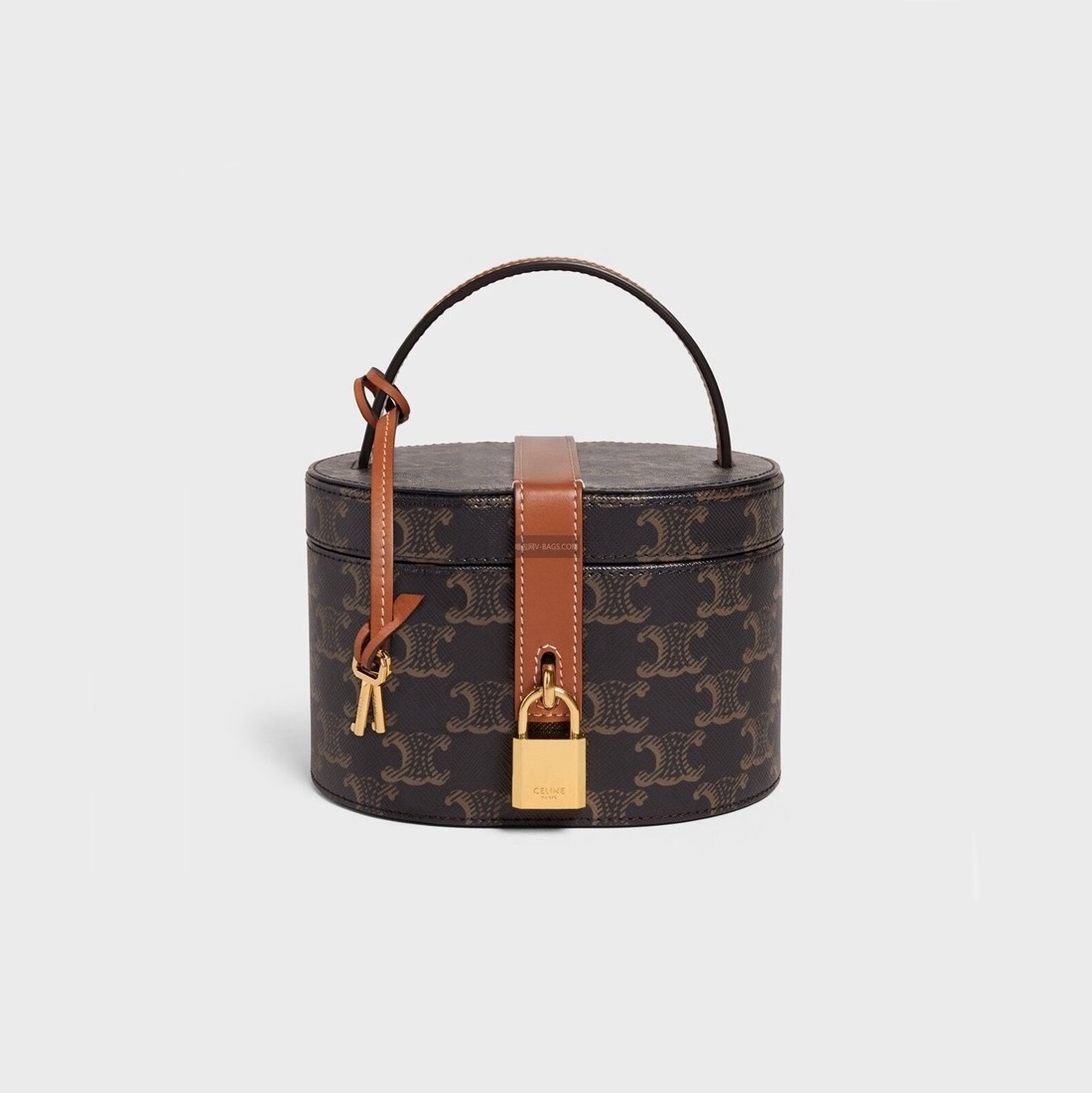 セリーヌレディースブラックハンドバッグe111