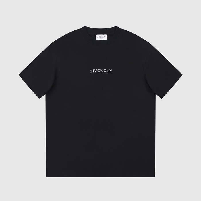 ジバンシィメンズクルーネックブラック半袖Tシャツi222