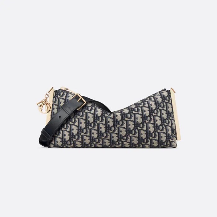 ディオールレディースオブリークネイビークロスバッグi383