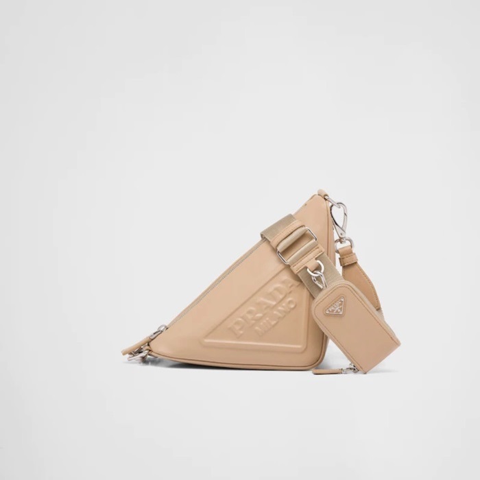 プラダレディースベージュクロスバッグr310