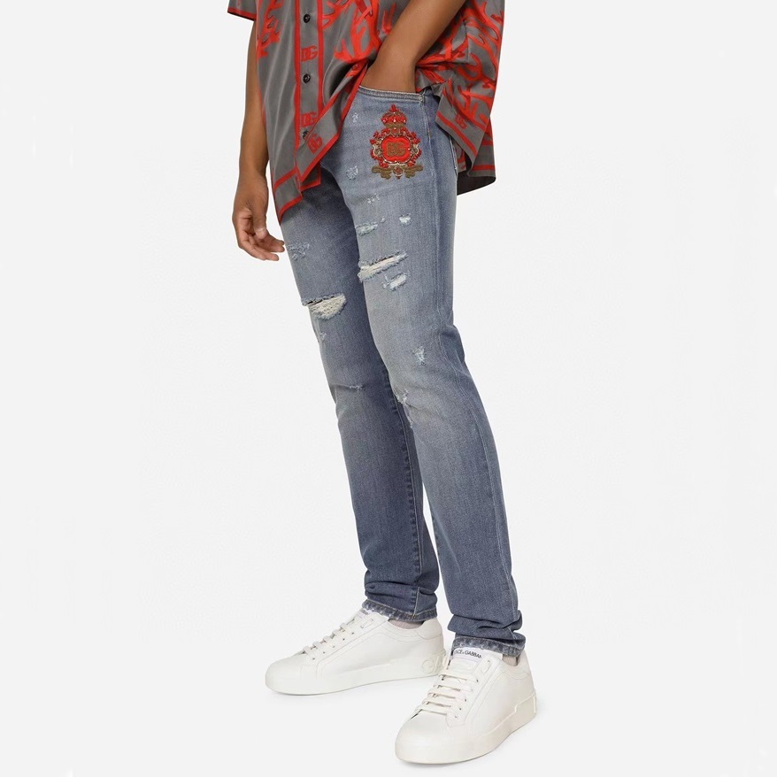 ドルチェ＆ガッバーナメンズブルージーンズl444