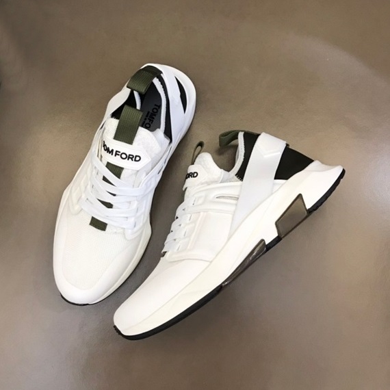 トムフォードメンズカジュアルホワイトスニーカーf45