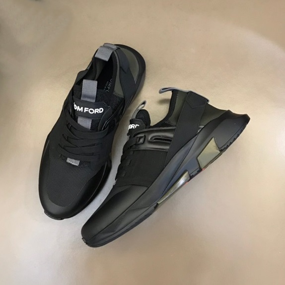 トムフォードメンズカジュアルブラックスニーカーf51