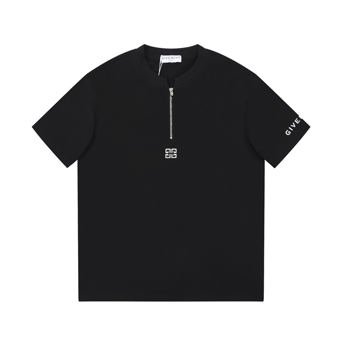 ジバンシィメンズクルーネックブラック半袖Tシャツi229