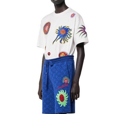 ルイヴィトンメンズブルーショートパンツv776