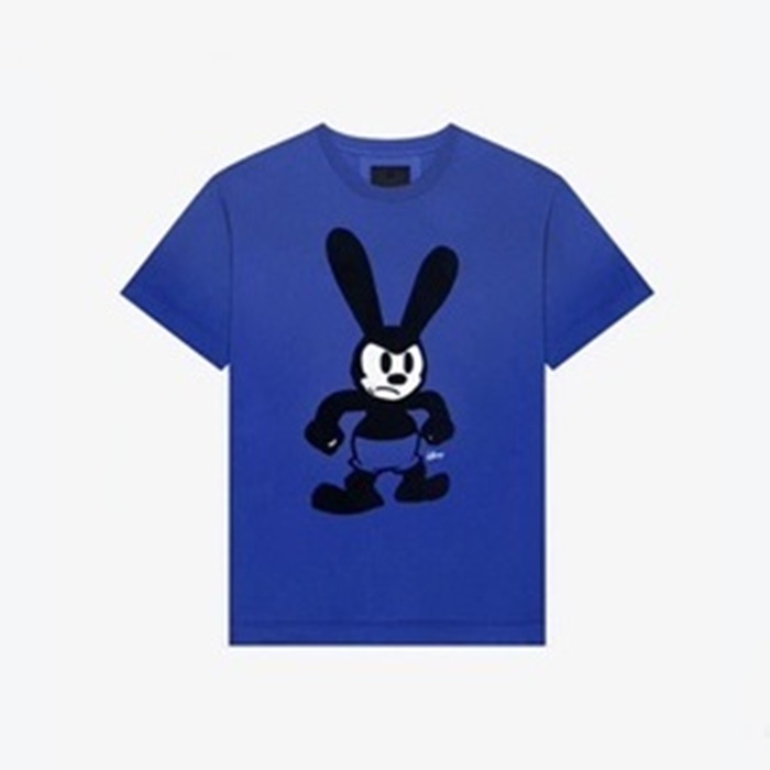 ジバンシィメンズクルーネックブルー半袖Tシャツi230