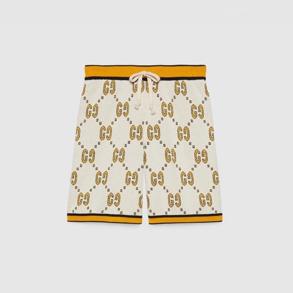 グッチメンズカジュアルホワイトショートパンツu595