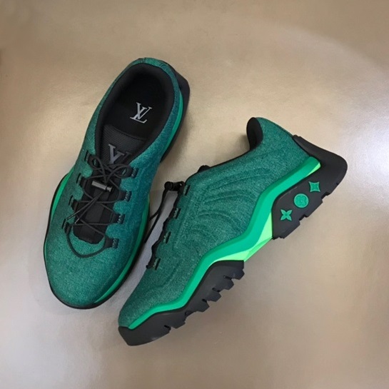 ルイヴィトンメンズグリーンスニーカーv785