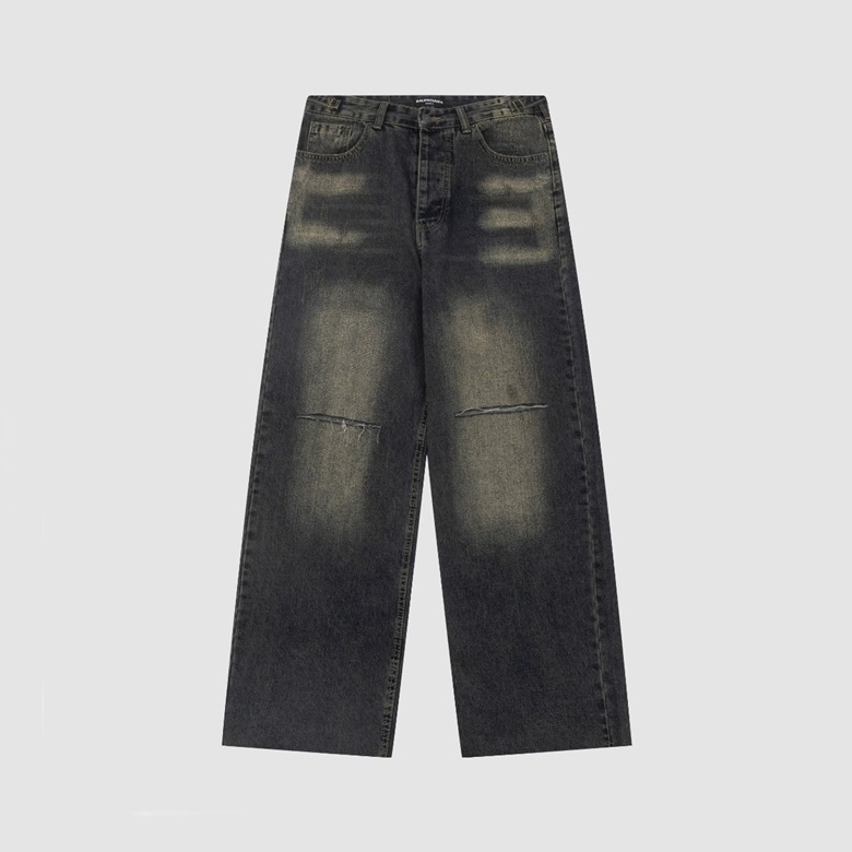 バレンシアガメンズブラックジーンズa308