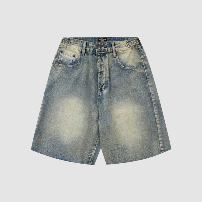 バレンシアガメンズブルーショートパンツa317