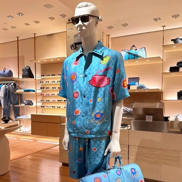 ルイヴィトンメンズブルーショートパンツv787