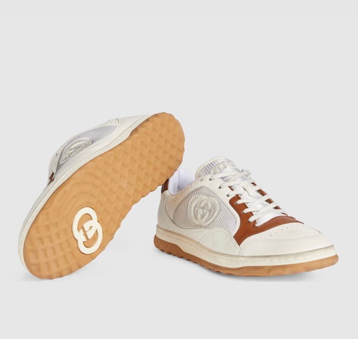 グッチユニセックスキャメルスニーカーu605