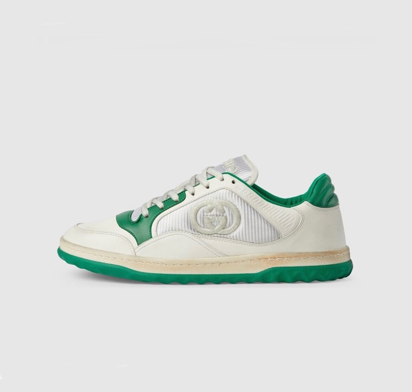 グッチユニセックスグリーンスニーカーu607