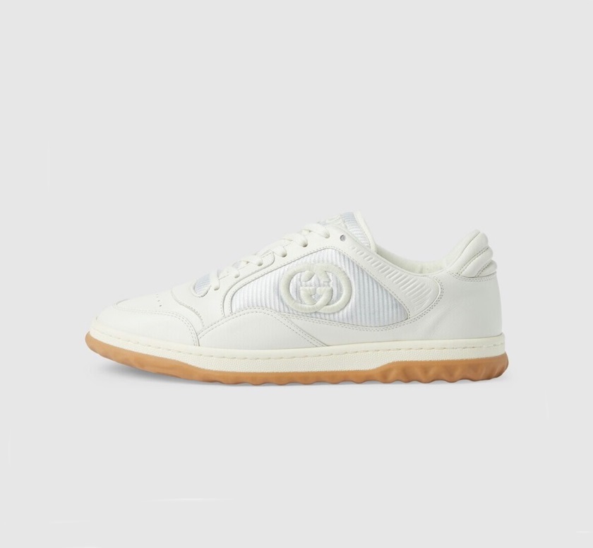 グッチユニセックスホワイトスニーカーu608