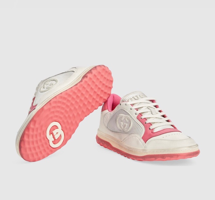 グッチユニセックスピンクスニーカーu611