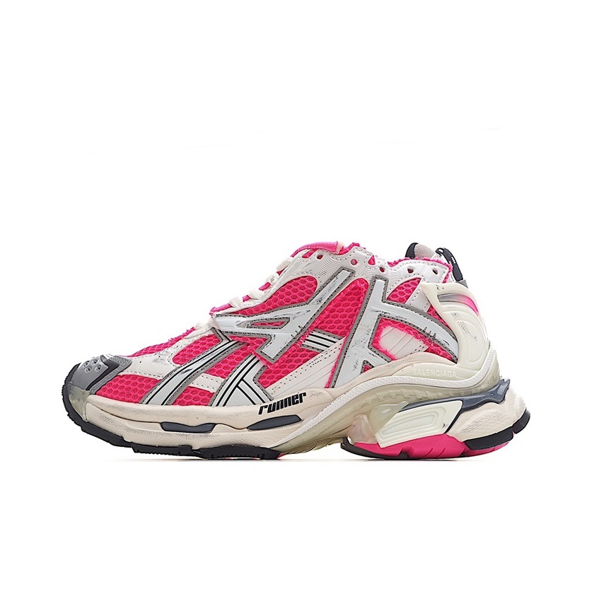 バレンシアガユニセックスピンクランナーa335