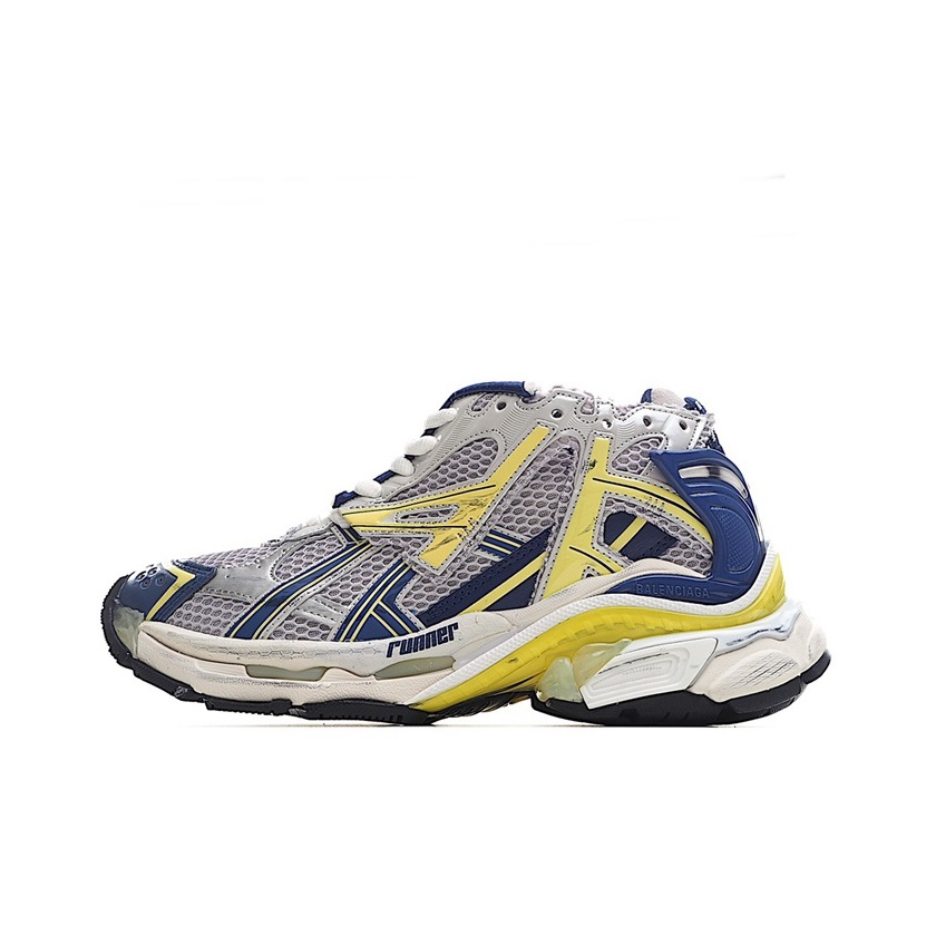 バレンシアガユニセックスネイビーランナーa336