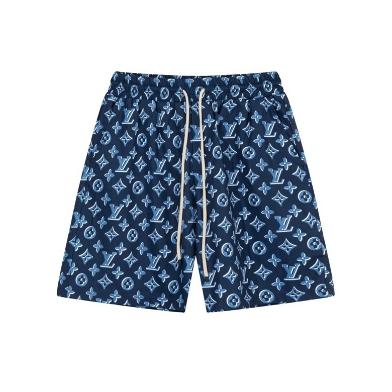 ルイヴィトンメンズブルーショートパンツv808