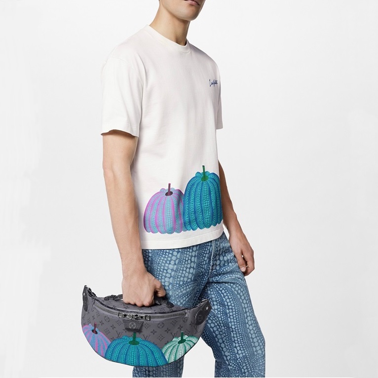 ルイヴィトンメンズブラックベルトバッグv835