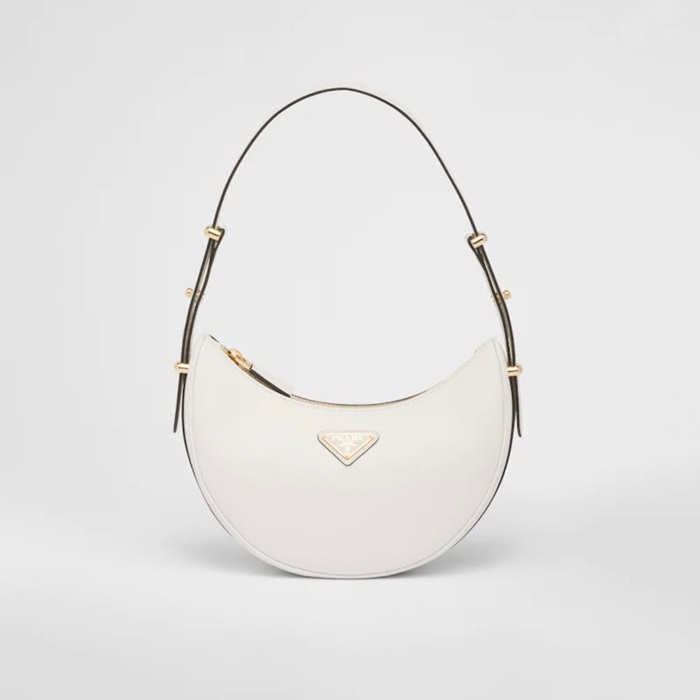 プラダレディースホワイトハボバッグr434