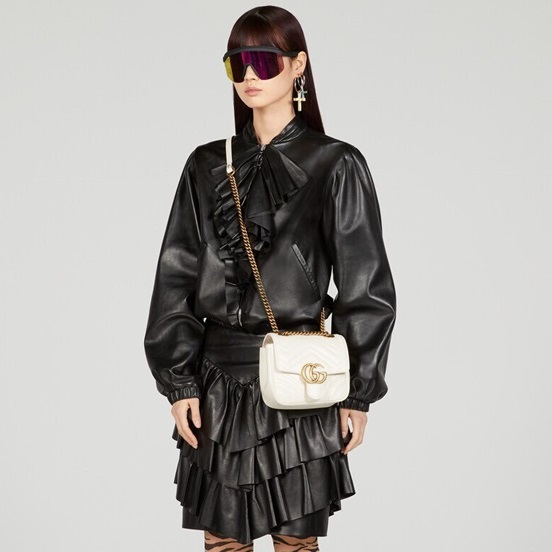 グッチレディースホワイトマーモントu620