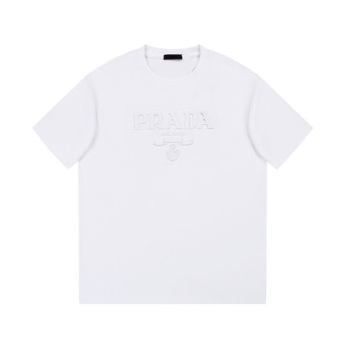 プラダメンズホワイト半袖Tシャツr449