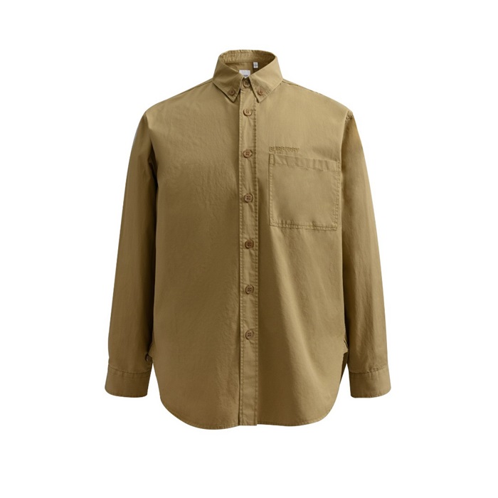 バーバリーメンズベーシックキャメルシャツu160