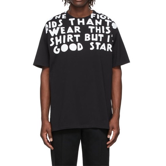 メゾンマルジェラユニセックスクルーネックブラック半袖Tシャツi142