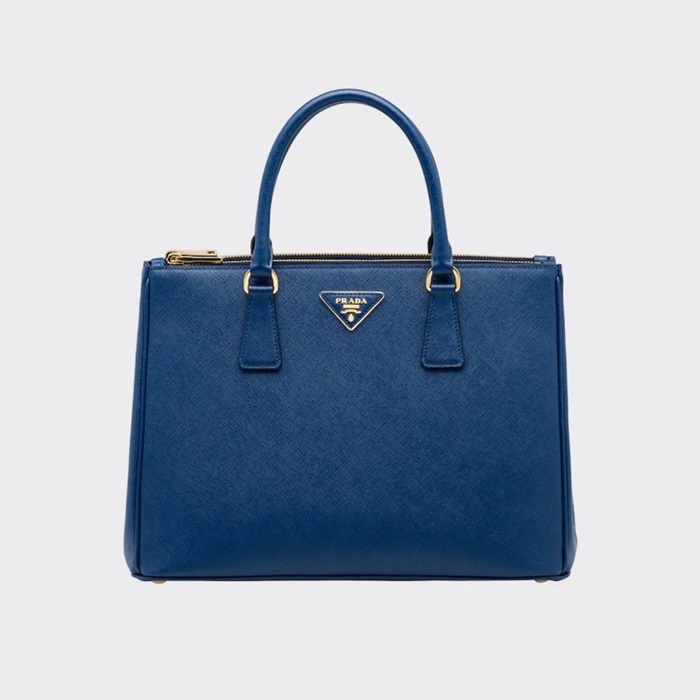 プラダメンズブルーダブルバッグr481