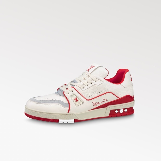 ルイヴィトンメンズレッドスニーカーv880