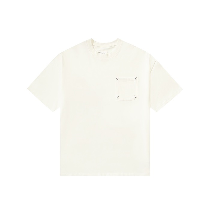 メゾンマルジェラユニセックスクルーネックホワイト半袖Tシャツi147