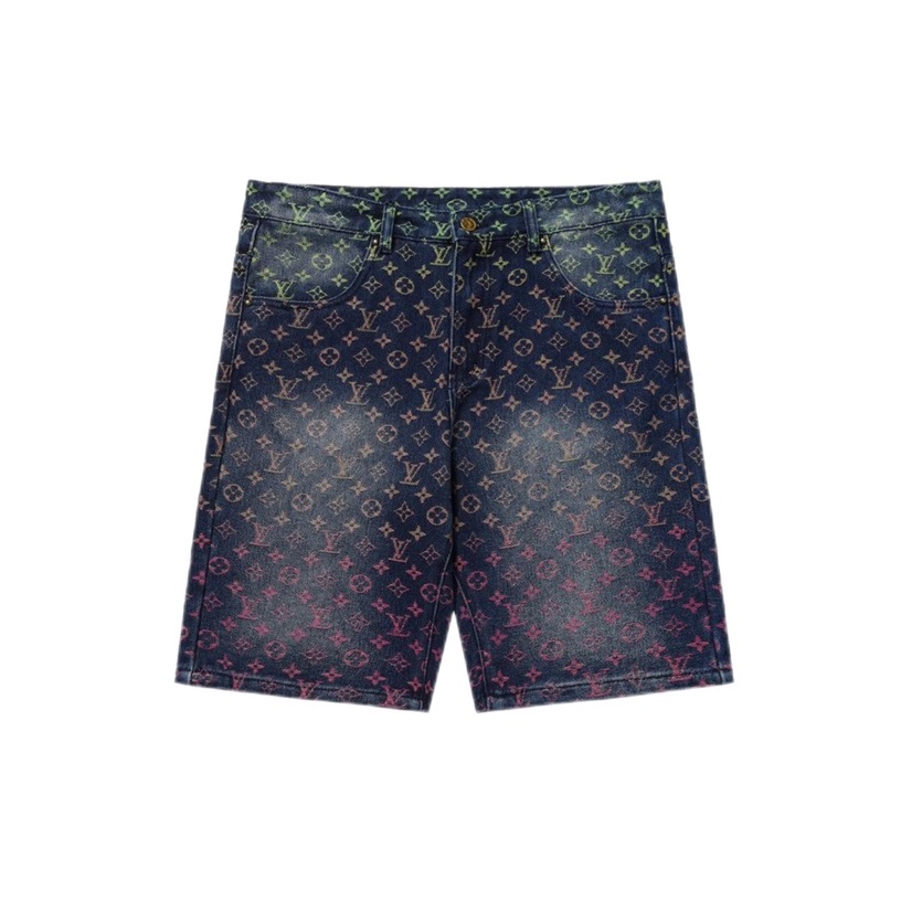 ルイヴィトンメンズカジュアルブルーショートパンツv902