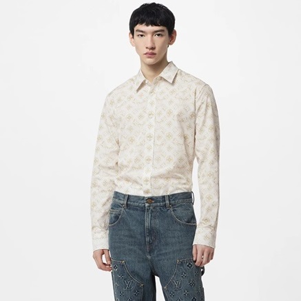 ルイヴィトンメンズホワイトシャツv904