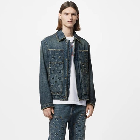 ルイヴィトンメンズカジュアルブルージャケットv905