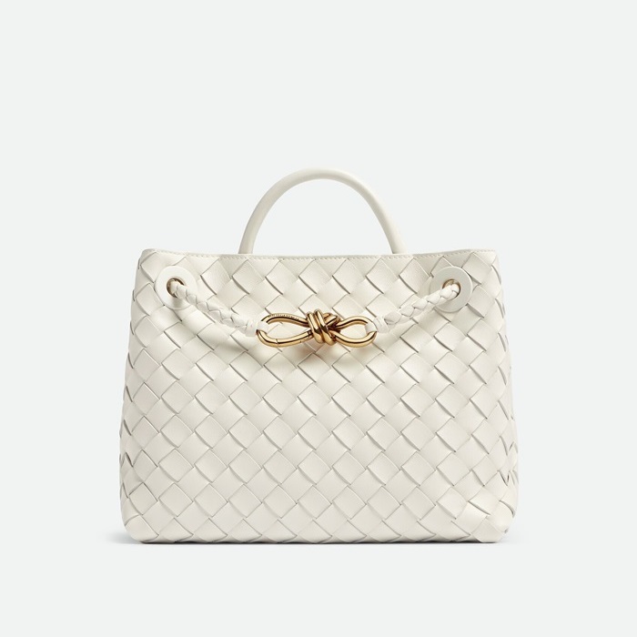 ボッテガヴェネタレディースホワイトトートバッグv66