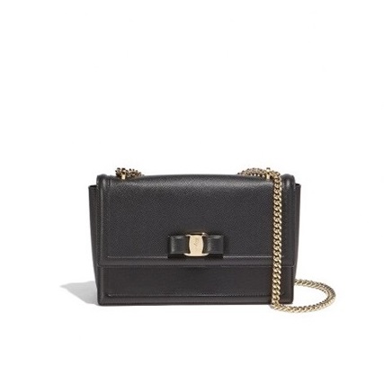 サルヴァトーレフェラガモレディースブラッククロスバッグf52