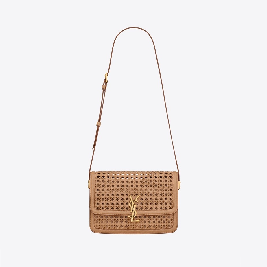 サンローランレディースベージュショルダーバッグl761