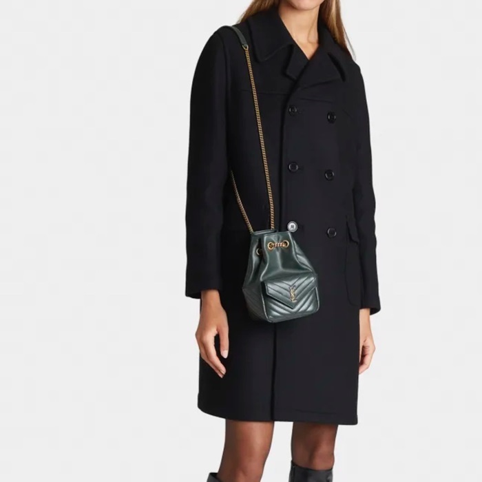 サンローランレディースカーキショルダーバッグl783