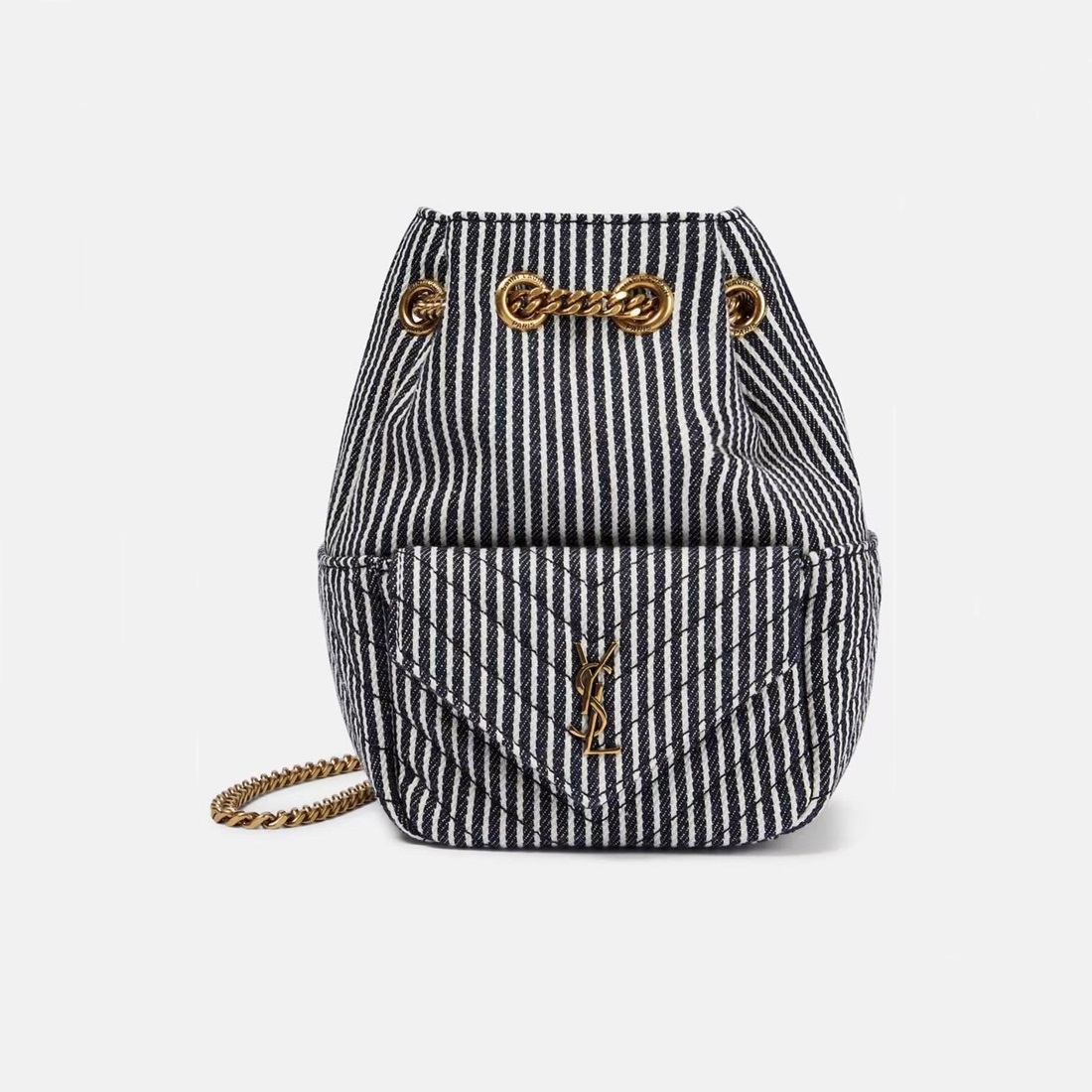 サンローランレディースブラックバックパックl791