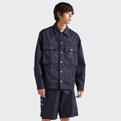 プラダメンズカジュアルネイビーショートパンツi498